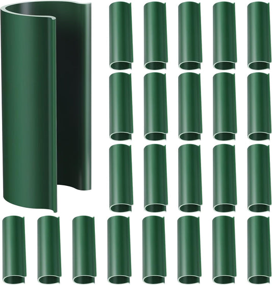 Jetec 32 Pcs PVC Pipe Clips Pool Cover Clamps for Above Ground Pool Greenhouses, Row Covers, Garden, Shelters, Bird Protection, 2.4 Inch Long(for 3/4 Inch PVC Pipe,Green)