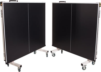 JOOLA Rally TL Professional MDF Indoor Ping Pong Table w/Quick Clamp Table Tennis Net & Post Set - 10 Minute Easy Assembly - Corner Ball Holders - Tournament Quality - Includes Playback Mode