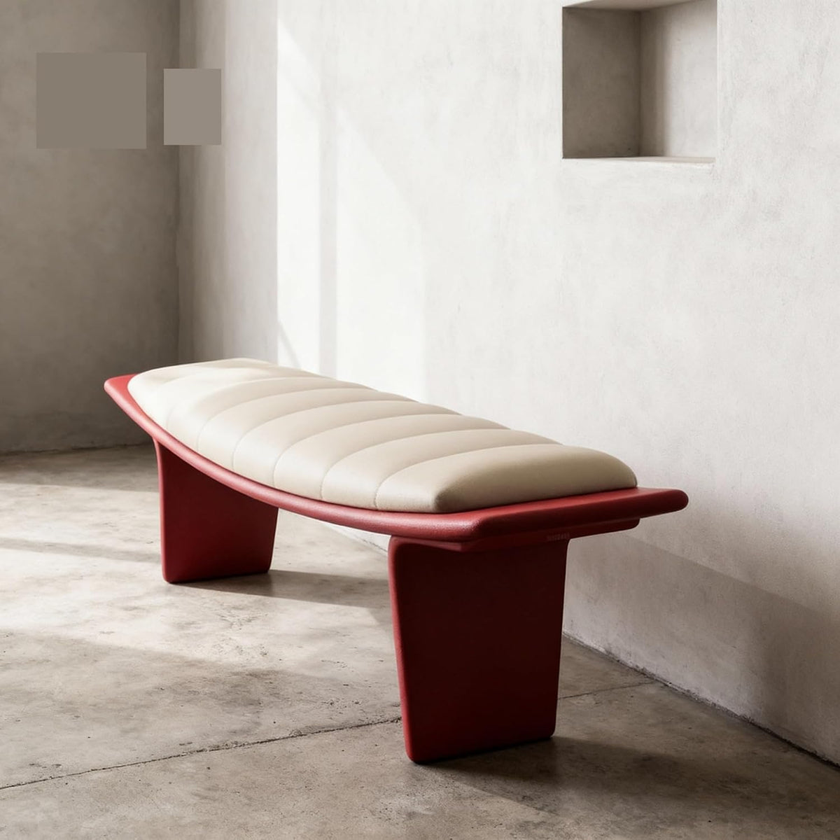 Modern Upholstered Long Bench for Living Room and Home Use Leather for Bedroom and Bed end Entryway(Large)