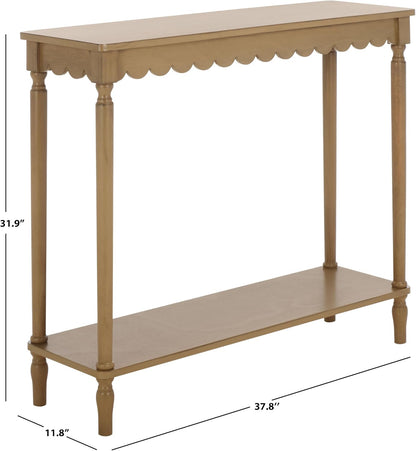 SAFAVIEH Home Collection Haven French Country Farmhouse Desert Brown Console Table for Entryway, Living Room, Foyer