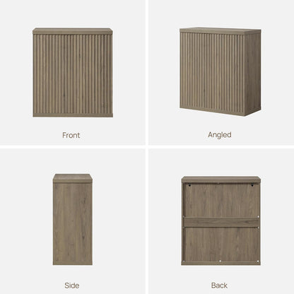 SICOTAS Buffet Cabinet with Storage Sideboard Cabinet with Doors & Shelves | Accent Sideboard Modern Credenza Fluted Storage Cabinet Mid Century Media Console for Living Room Kitchen Dining Hallway