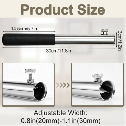 1Pcs Metal Recliner Handle Extender, Anti-Slip Foam Grip with Twist Locking Clamp, Universal Recliner Replacement Parts for Most Manual Recliners, Sofa Lounge Chairs(Black)
