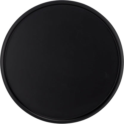 SAFAVIEH Home Collection - Avony Modern Side Table, Black Metal Round Pedestal Accent Table, Fully Assembled (ACC5505A)