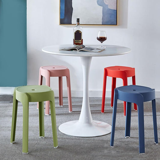 6 Pack Plastic Stackable Stools, 18" Tall, Portable Chair for Easy to Store, for 300lb Capacity, for Kitchen, Classroom, Event Seating 6pcs