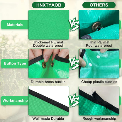 Repotting Mat for Indoor Plant Transplanting and Mess Control 27"x 27" Thickened Waterproof Potting Tray Foldable Succulent Potting Mat Portable Gardening Mat Garden Gifts for Women & Men