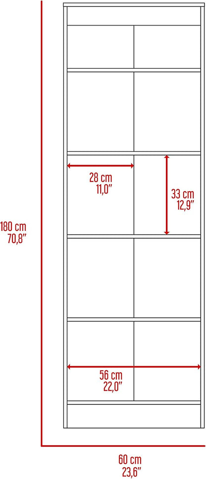 Multistorage Pantry Cabinet,Five Shelves,Double Door Cabinet for Kitchen,Laundry,Living Room,Bedroom-Pearl