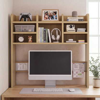 37 Inch Natural Wood Desk Hutch Dorm Top Only With Felt Board For College