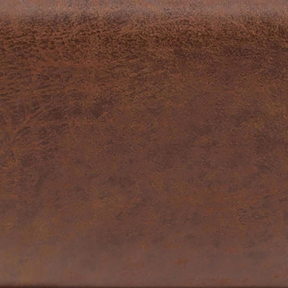 SIMPLIHOME Owen XL Coffee Table Storage Ottoman - 40 inch Wide Upholstered Vegan Leather Square Ottoman in Distressed Pecan Brown, Mid-Century Modern Ottoman for Living Room with Lift-Up Lid