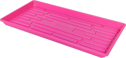 SUNPACK 10" x 20" Heavy Duty Shallow Plastic Seed Starting Tray, Magenta, 1" - No Drainage Holes, Perfect for Greenhouses or Indoor Gardening