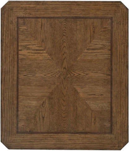 Liberty Furniture Carolina Park End Table for Living Room - Amber Brown Oak