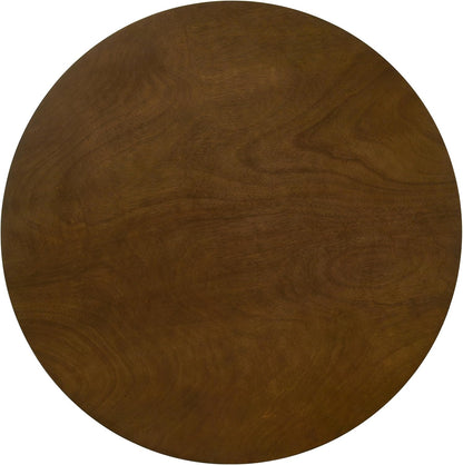 Roundhill Furniture Arnott Round Dining Table, Walnut Finish