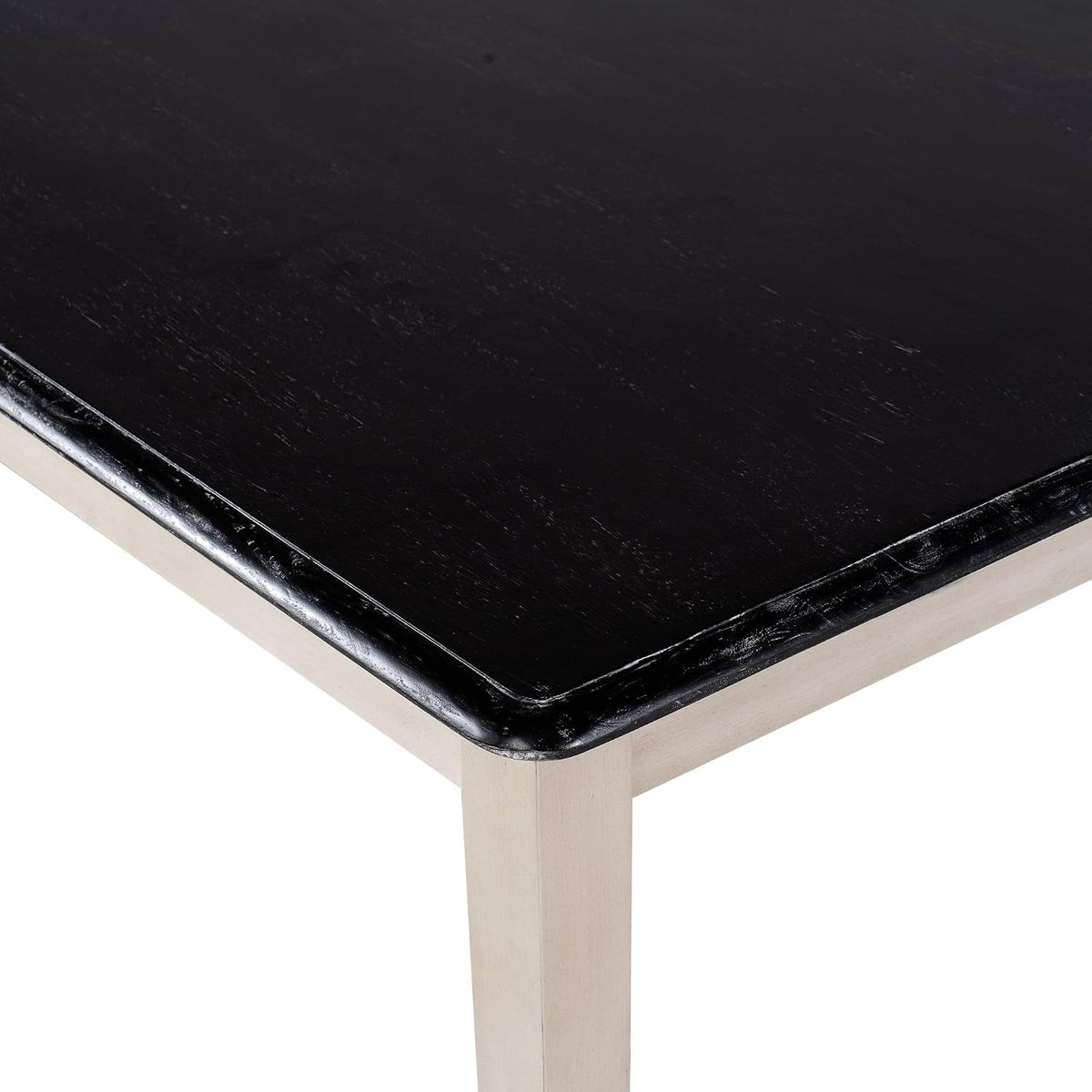 Boraam Shaker Rectangular Wood Dining Table - European Black Ash/Antique White