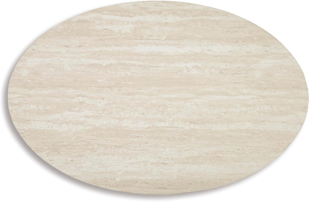 GTU Furniture Contemporary Faux Marble Rectangular 3-Piece Coffee Table Set, Cocktail Table with 2 Matching End Tables, Two-Tone Finish for Living Room