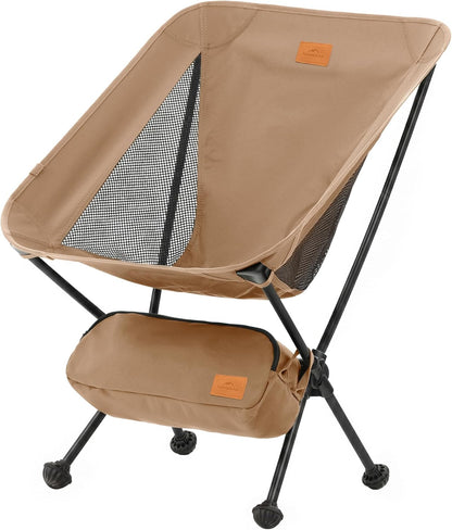 Naturehike YL08 Ultralight Camping Chair, 2.38 LBS Portable Backpacking Chair with Anti-Sinking Feet, Lightweight Compact Folding Hiking Camp Chair