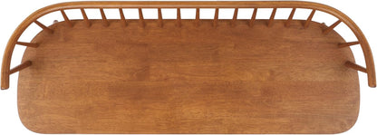 SAFAVIEH Furniture - Blanchard Spindle Bench - Honey - Solid Wood - Classic Windsor Design - Ideal for Entryway, Bedroom, Dining Room, 17.8" Seat Height (BCH8500H)