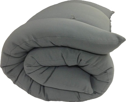 D&D Futon Furniture Cotton/Foam/Polyester Queen Size Traditional Japanese Floor Rolling Futon Mattresses 3x60x80, Gray