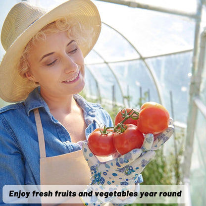 Farm Plastic Supply - Clear Greenhouse Plastic Sheeting - 6 mil - 4 Year UV Resistant Polyethylene Greenhouse Film, Replacement Cover, Hoop House Green House Cover for Gardening, Farming (24' x 25')