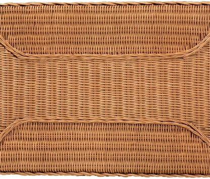 bali & pari Minahasa Bohemian Light Honey Braided Rattan Side Table