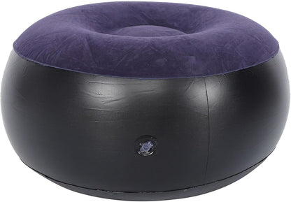 Round Footrest Stool, IndoorOutdoor Camping Outdoor Mattress Inflatable Ottoman for Camping Backyard Patio Garden Home