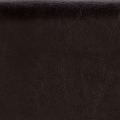 SIMPLIHOME Cosmopolitan 44" Wide Vegan Leather Storage Ottoman in Brown | Tanners brown, transitional storage ottoman bench with tufted lift-top and open shelf; rectangle footstool or footrest.