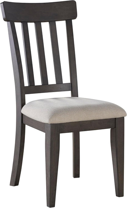 Steve Silver Furniture Napa 9pc Dining Table Set, 72"-90"-108" Dining Table w/ 2-18" Leaves, 8 Upholstered Side Dining Chairs, Farmhouse Design, Dining Room, 72" L x 42" W x 30.5" H, Brown