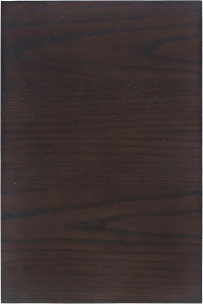 Brentwood Modern Transitional Chairside End Table with Drawer and Storage Shelf,Dark Brown