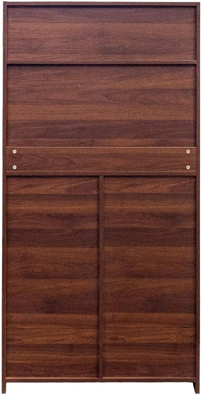Kitchen Pantry Cabinet with Doors & Shelves, 62.8" Freestanding Cupboard | 180° Door Opening, 5-Layer Inner Door Shelves, Particle Board & MDF Construction, Melamine Finish, Easy Maintenance