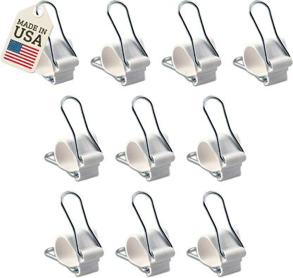 Reusable Plant Clips Made in USA – Orchid Clips, Plant Support Clips & Cord Clips – Heavy-Duty, Weather-Resistant & Durable – Secure Stems, Vines, Wires, Cables, Tomato Plants– Indoor & Outdoor