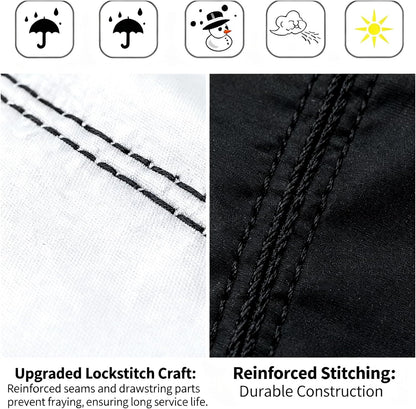 Heavy-Duty 210D Oxford Swing Cover-Waterproof UV-Resistant and Windproof Hammock with Drawstring(Nozipper(115cm*190cm))