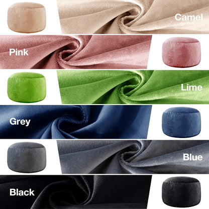 3 ft Bean Bag Chair, Bean Bag Chairs for Adults,3 Foot,Dark Grey | Memory Foam Filling,Beanbag Sofa for Living Room,Ultra Soft Velvet Cover,Convenient Pocket & Pull-Handle