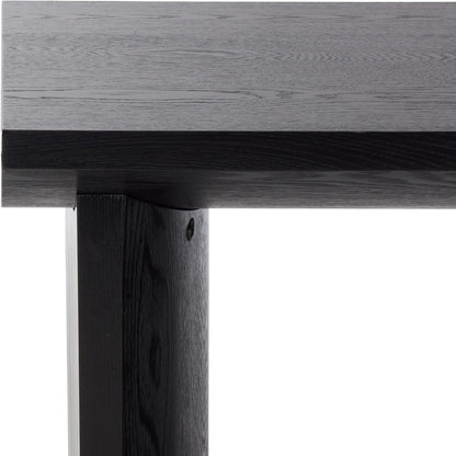 SAFAVIEH Home Collection - Bara Modern End Table, Black Rectangular Accent Side Table (ACC2316B)