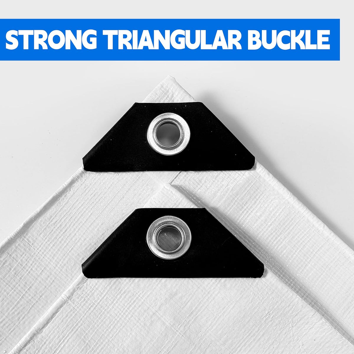 Tarp 30x60 ft Heavy Duty 12mil 100% Waterproof High Durability Multipurpose,Uv Resistant,White Tarp Suitable for Swimming Pools, Boats, Camping, Courtyards, Etc -by MVPNET