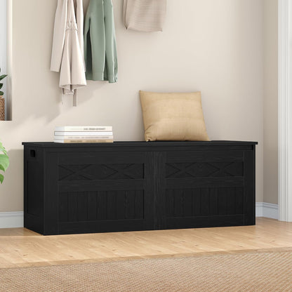 Hzuaneri 47" Rustic Storage Chest and Bench | 59 Gal | 330lb Seat