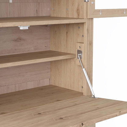 78” Kitchen Cabinet Pantry, Food Storage Cabinet with 3 Drawers, Adjustable Shelves & Power Outlet, Food Pantry for Kitchen Dining Room, Easy Assembly (Natural)