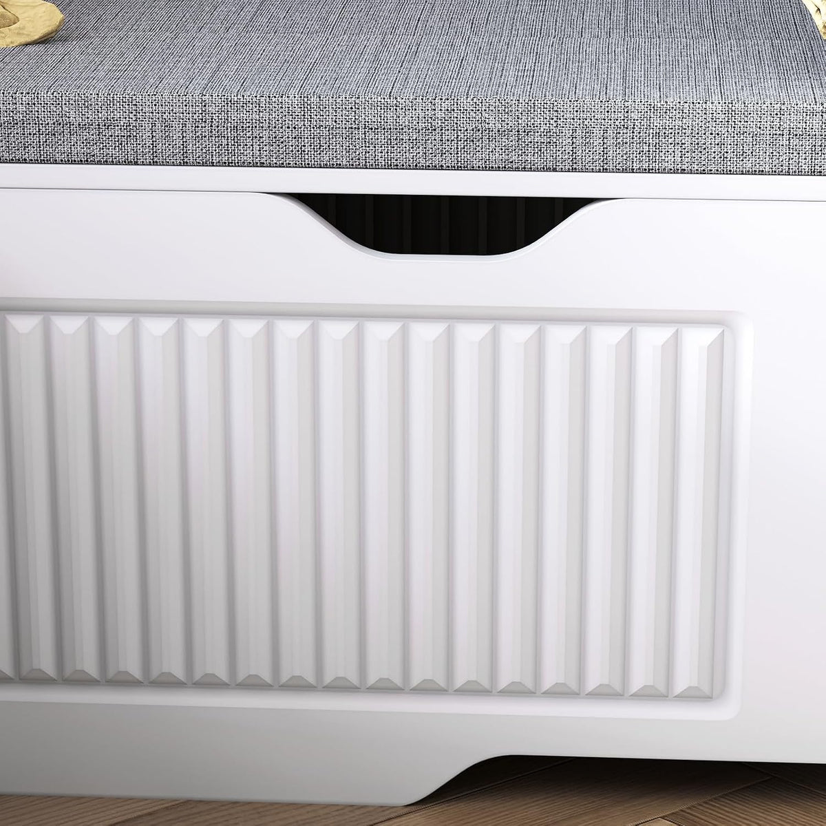 L Shaped Corner Shoe Storage Bench with Cushion, Kitchen Breakfast Nook Bench with Lift Top Hidden Storage, Wood Flip-Top Shoe Benches for Entryway Dining Room, Kitchen, Bedroom