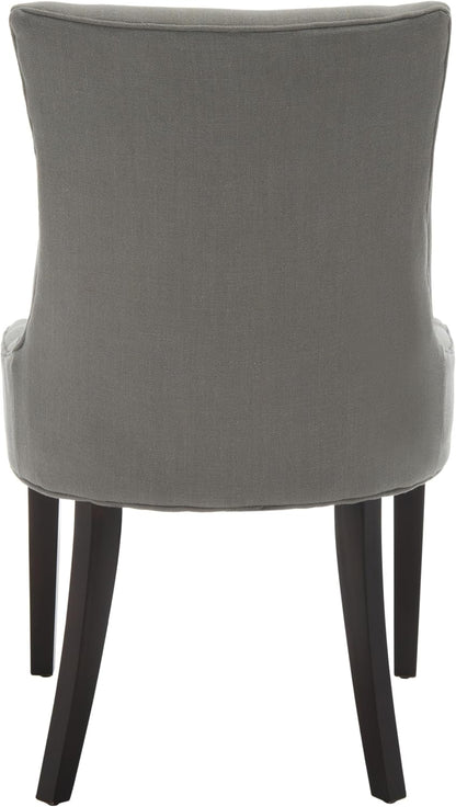 SAFAVIEH Home Collection - Lester Granite Upholstered Dining Chair, Modern Armless Design with Solid Wood Legs, Comfortable Seating for Dining Room or Kitchen (MCR4709B)