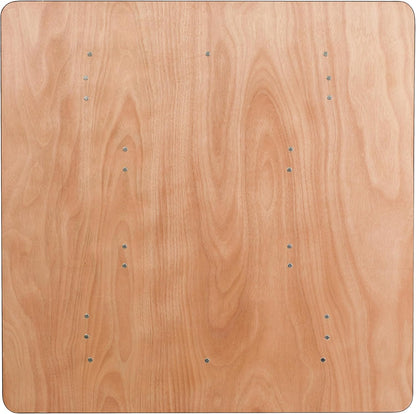 Flash Furniture 4 ft Wood Folding Square Banquet Table | Durable Construction, Commercial Use