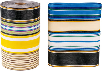 Lawn Chair USA Replacement Lawn Chair Webbing - Webbing for Lawn Chairs, Beach and Camping. UV-Resistant Webbing Strap Made with Durable Polypropylene (3" x 50', St. Augustine Blue)