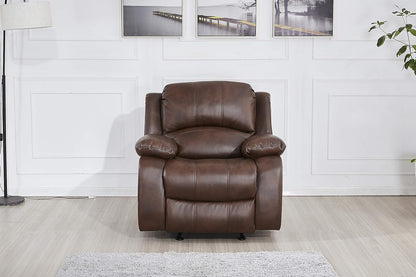 Betsy Furniture Faux Leather Reclining Glider Chair, Recliner, 8018 Multiple Colors (Brown, Chair)
