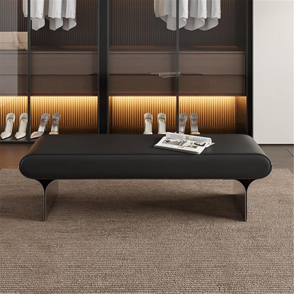 Modern Upholstered Bed end Bench Bedroom Home Use Bedside Dressing Room Long Shoe Changing Entryway(Large)