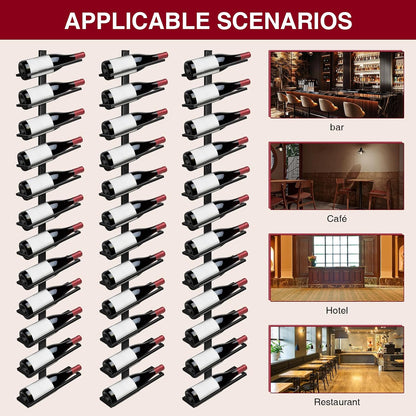 ETOYA Wall Mounted Wine Rack, H 59inch, 12 Rows, 60 Bottle Wine Cellar Racks, Metal Wine Bottle Holder for Dining Room, Kitchen, Bar, Basement & Restaurant (5 Columns（60 Bottles）)