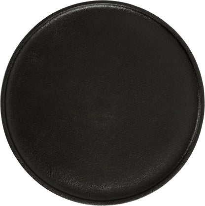 Kate and Laurel Rava Modern Metal Round Side Table, 14 x 14 x 22, Black, Cast Aluminum Accent Table for Use as Indoor Plant Stand or Living Room Decor Piece