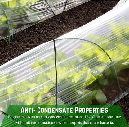 Farm Plastic Supply - Clear Coolmax Greenhouse Plastic Sheeting - 6 Mil - 4 Year UV Resistant Infrared Anti-Condensate Green House Covering Thermal Greenhouse Plastic 6 mil (50' x 50')