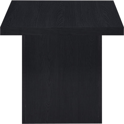 Coaster Home Furnishings - Devar - Wood - Square End Table with Thick Top, Plinth Base, and Blocky Frame - Living Room - 23.5-Inch - Black - 706277