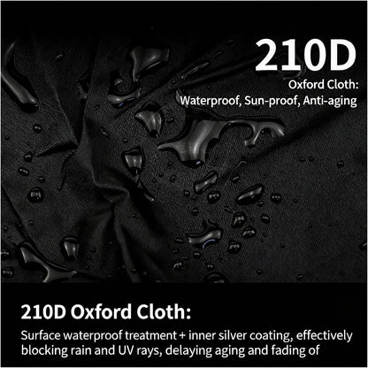 Heavy-Duty 210D Oxford Swing Cover-Waterproof UV-Resistant and Windproof Hammock with Drawstring(Single(115cmx190cm))