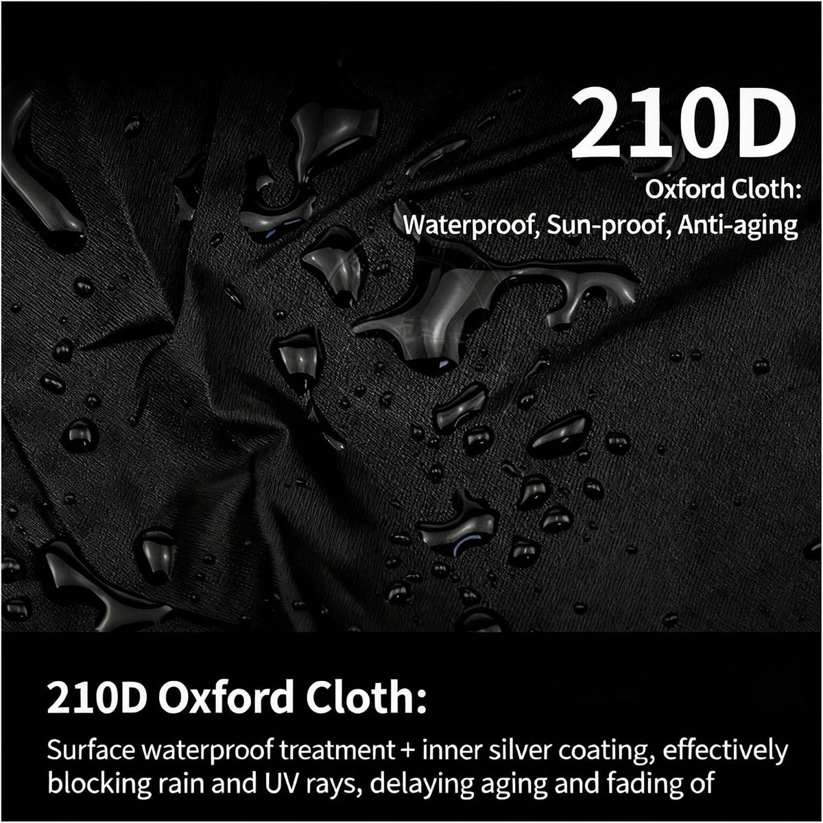 Heavy-Duty 210D Oxford Swing Cover-Waterproof UV-Resistant and Windproof Hammock with Drawstring(Nozipper(115cm*190cm))