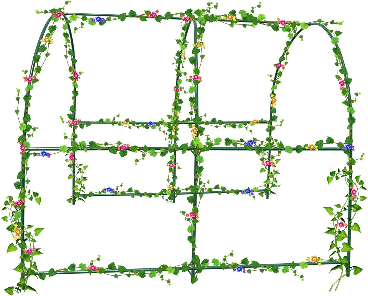 Strong Camel Greenhouse Replacement Frame for Larger Hot Garden House , Support Arch Frame Climbing Plants/Flowers/Vegetables (6.5'x 7' x 7.2')