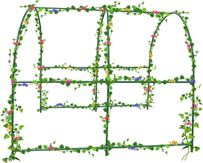 Strong Camel Greenhouse Replacement Frame for Larger Hot Garden House , Support Arch Frame Climbing Plants/Flowers/Vegetables (6.5'x 7' x 7.2')