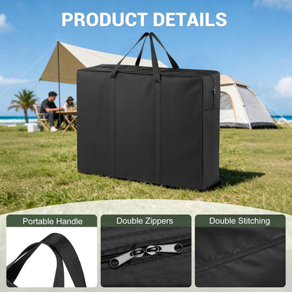 Folding Camping Kitchen Table Storage Bag for GCI Outdoor - 600D Waterproof Cook Station Carry Bag for Folding Picnic/Camp Tables with Durable Zipper, Foldable Table Carry Cover, 35 L x 6" W x 22" H