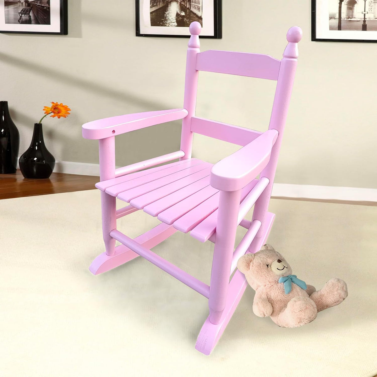 Small Rocking Light Pink Chair- Indoor or Outdoor